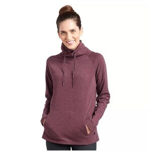 Kuhl Freerhinkr Cozy Maroon Cowl Neck Sweatshirt